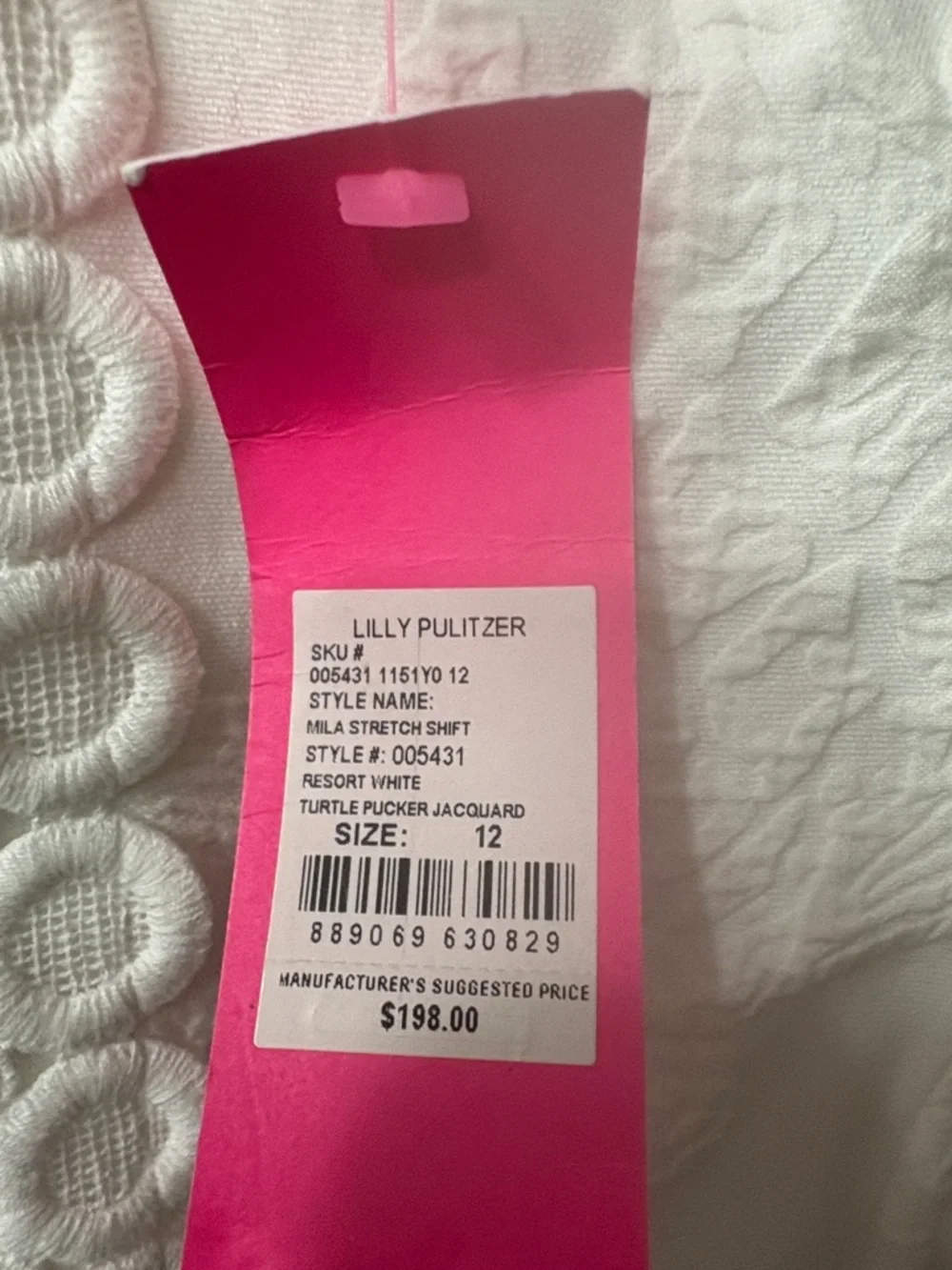 Lilly Pulitzer Sleeveless White Embroidered Turtle Dress 12 - Picture 6 of 10